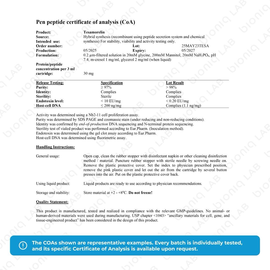 Tesamorelin | 30mg Peptide Pen - Image 2